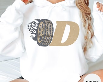 Tired Sweatshirt, Funny Sweatshirt, Tire-D Crewneck or Hooded Sweatshirt