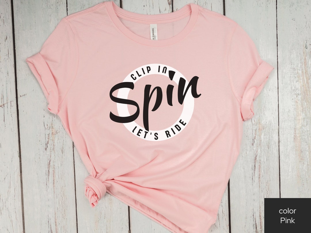 Spin Class Shirt Clip in Let's Spin Women's Workout Etsy