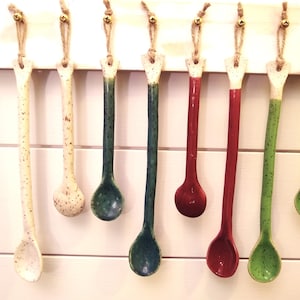 Handmade ceramic spoons