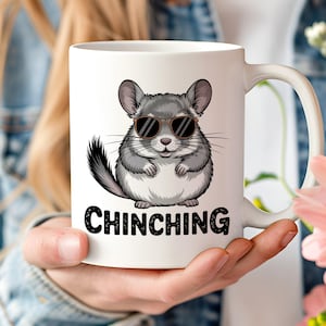 Chinching Chinchilla Png, Funny Chinchilla Sublimation Design, Cartoon Chinchilla Digital Download, Cute Pet Chinchilla Clipart
