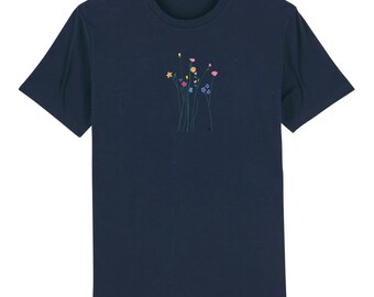 Floral t-shirt, flower t-shirt, spring t-shirt, flowers, spring, love gift, love, nature, plant