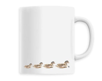 Mug CaneFamily, Cup, animals, cane, duck, family, ceramics