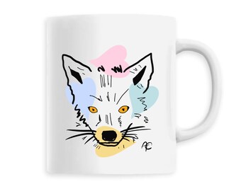 Mug Renard, FoxLove, Pastel, Hearts, Love, Multicolor, love, love, breakfast