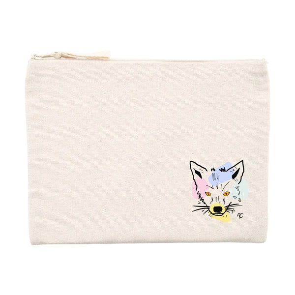 Pochette, Trousse Renard, FoxForm, Pastel, formes Multicolors