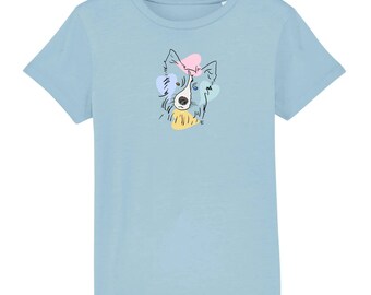 Tshirtkid DogLoves, children's t-shirt, love, dog, hearts, love, teenager