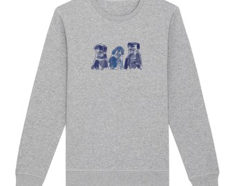 Unisex cane corso puppies sweatshirt, animal graphic sweatshirt, dog sweatshirt