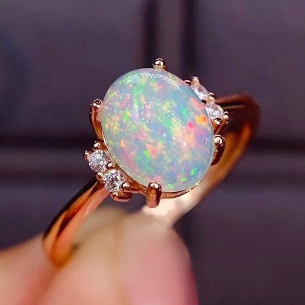 Opal Diamond Ring - Etsy