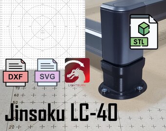 SainSmart Jinsoku LC-40 Laser Engraver - Feet / 40mm Risers / Grid - Downloadable Files