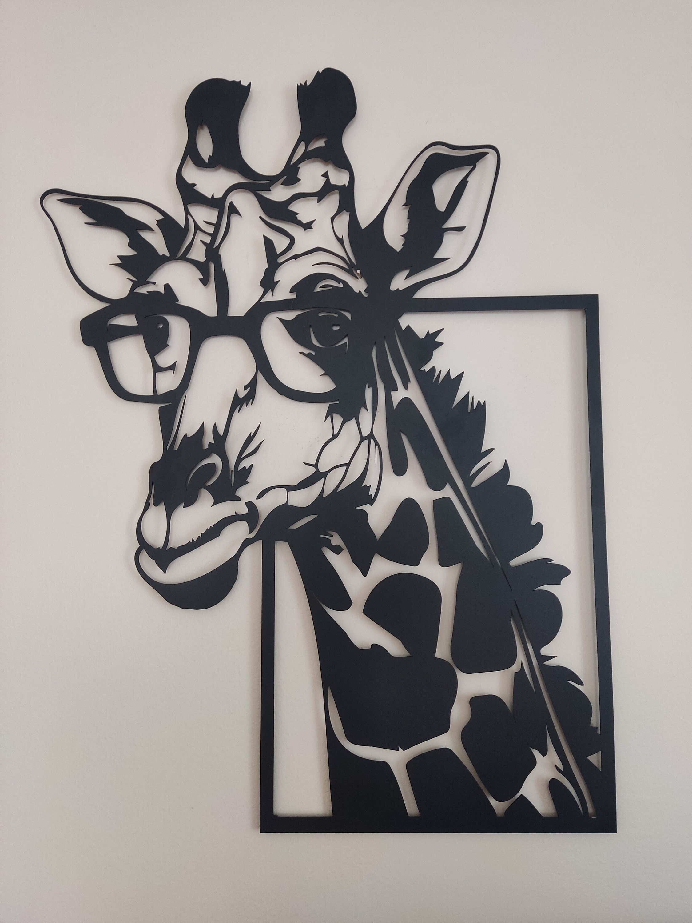 Buy Giraffe Metal Wall Decor, Wild Giraffe Metal Wall Art, Housewarming