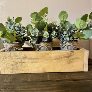 Country rustic wooden boxes