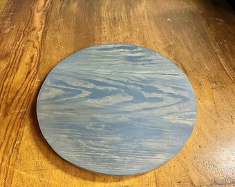 Lazy Susan rústico de 16 pulgadas