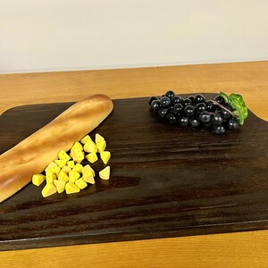 Rustic serving cheese board