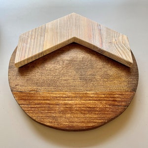 Lazy Susan Distressed Chevron