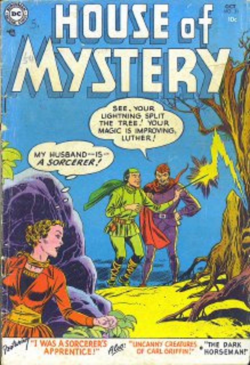 House of Mystery Digital Comic Collection Classic Horror Comic Vintage Comic Series Supernatural Comic Eerie Story Collection image 7
