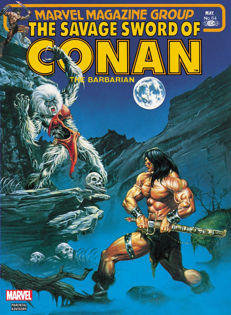 Het wilde zwaard van Conan digitale PDF-strips Klassieke serie uit 1974 Vintage avonturenstrips Legendarische helden-e-boeken Verzamelbare strips afbeelding 6