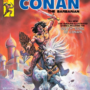 Het wilde zwaard van Conan digitale PDF-strips Klassieke serie uit 1974 Vintage avonturenstrips Legendarische helden-e-boeken Verzamelbare strips afbeelding 9