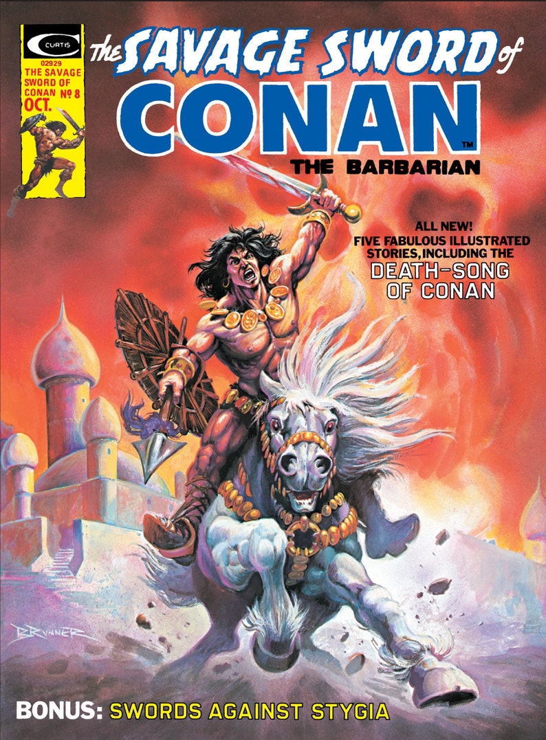 Het wilde zwaard van Conan digitale PDF-strips Klassieke serie uit 1974 Vintage avonturenstrips Legendarische helden-e-boeken Verzamelbare strips afbeelding 9