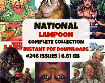 Vintage National Lampoon Zeitschrift | Retro Humor Comics | Klassische Zeitschrift | Digitale PDF-Sammlung | Zellstoff Rohwitz | Nostalgische Liest