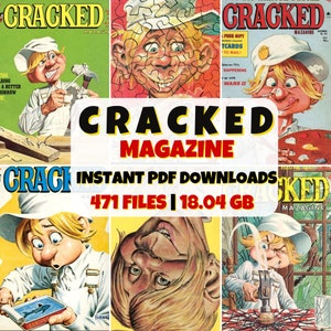 Vintage Cracked Magazine | Retro Humor Comics | Digital PDF | Classic Archive | Collectible Comics | Gift for Him or Her | Nostalgic Reads