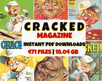 Vintage Cracked Magazine | Retro Humor Comics | Digital PDF | Classic Archive | Collectible Comics | Gift for Him or Her | Nostalgic Reads