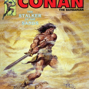 Het wilde zwaard van Conan digitale PDF-strips Klassieke serie uit 1974 Vintage avonturenstrips Legendarische helden-e-boeken Verzamelbare strips afbeelding 4