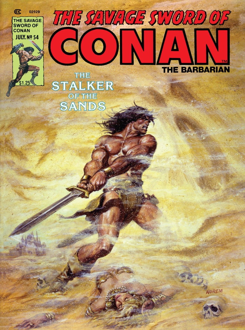 Het wilde zwaard van Conan digitale PDF-strips Klassieke serie uit 1974 Vintage avonturenstrips Legendarische helden-e-boeken Verzamelbare strips afbeelding 4