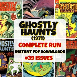 Ghostly Haunts | Digital Comic Collection | Classic Spooky Series | Vintage Comic Books |  Vintage Horror Comics | Supernatural Story Series