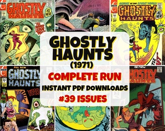 Ghostly Haunts | Digital Comic Collection | Classic Spooky Series | Vintage Comic Books |  Vintage Horror Comics | Supernatural Story Series