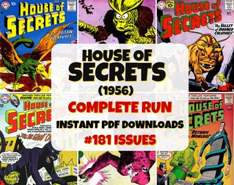 Haus der Geheimnisse | Digitale Comic-Sammlung | Vintage-Horrorserie | Klassische Comics | Gruselige Sammlung | PDF-Set | Unheimliche Comic-Serie