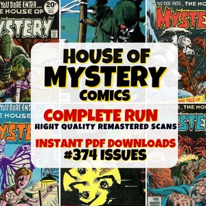 House of Mystery Digital Comic Collection Classic Horror Comic Vintage Comic Series Supernatural Comic Eerie Story Collection image 1