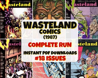 Wasteland Comics | Digital Comic Collection | Post-Apocalyptic Series | Vintage Comic Books  | PDF Comic Set| Classic Adventure