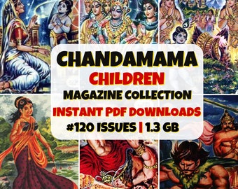Chandamama-tijdschrift | Kinderverhalen | Indiase mythologie | Digitale collectie | Speciaal voor kinderen | Klassieke vintage strips | Volksverhalen | Epische saga