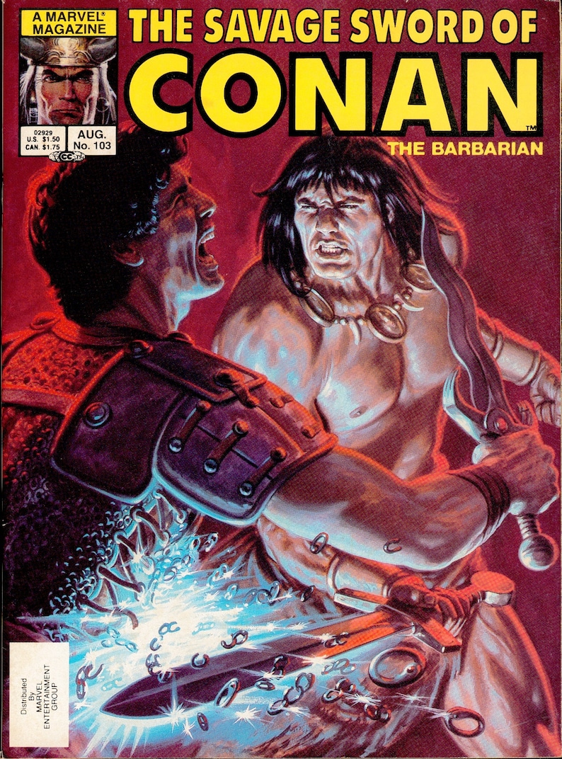 Het wilde zwaard van Conan digitale PDF-strips Klassieke serie uit 1974 Vintage avonturenstrips Legendarische helden-e-boeken Verzamelbare strips afbeelding 2