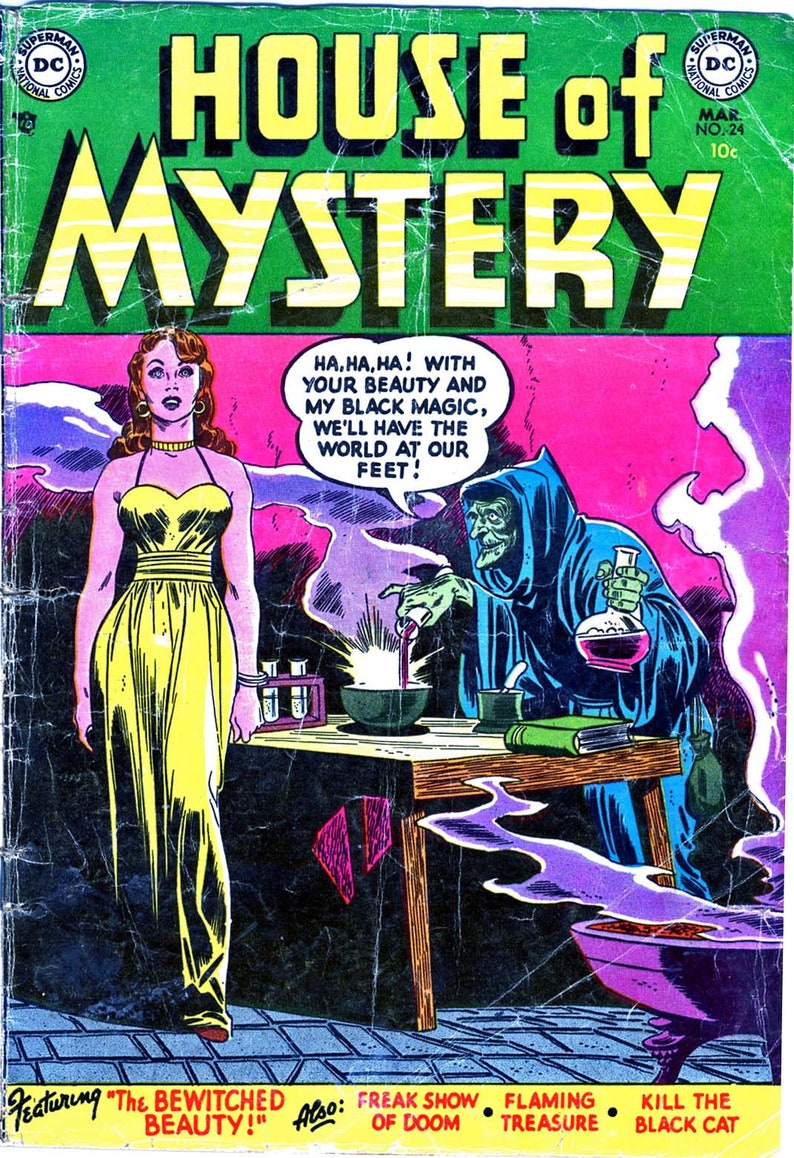 House of Mystery Digital Comic Collection Classic Horror Comic Vintage Comic Series Supernatural Comic Eerie Story Collection image 9