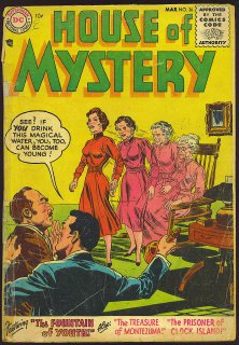House of Mystery Digital Comic Collection Classic Horror Comic Vintage Comic Series Supernatural Comic Eerie Story Collection image 10