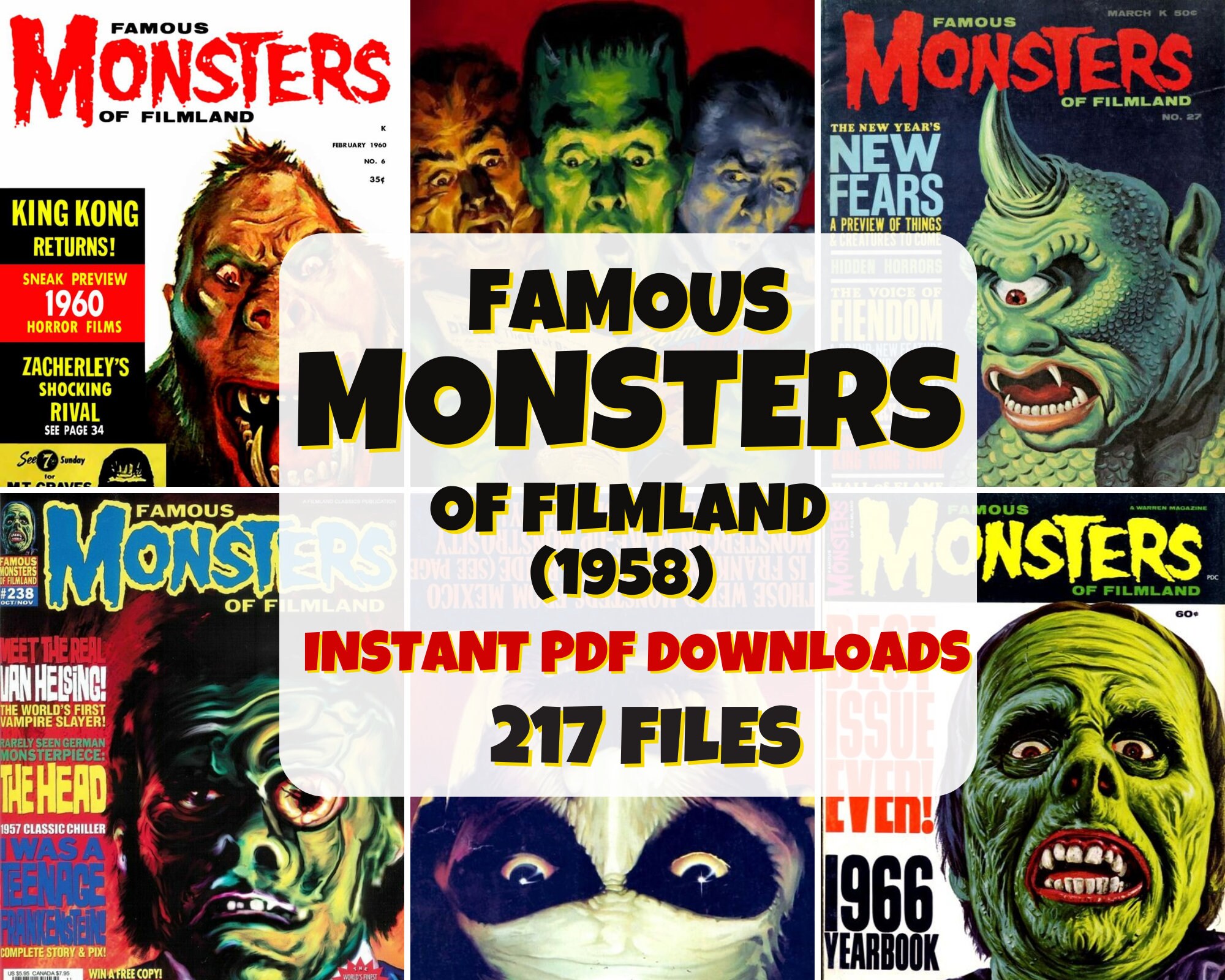 Famous Monsters of Filmland Digital Magazine Collection Horror Movie