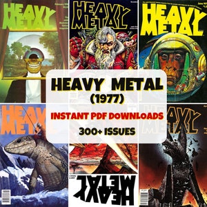 Heavy Metal Magazine Digital PDF Download Iconic Comics Sci-Fi & Fantasy Art Cult Classic Issues Great Collection Rare Fiction image 1