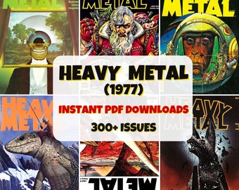 Heavy Metal Magazine | Digital PDF Download | Iconic Comics | Sci-Fi & Fantasy Art | Cult Classic Issues | Great Collection | Rare Fiction