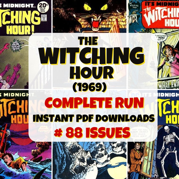 Het heksenuur | Digitale stripcollectie | Klassieke horrorserie | Vintage stripboeken | Vintage horror-strips | Spookachtige mysterieverhalen