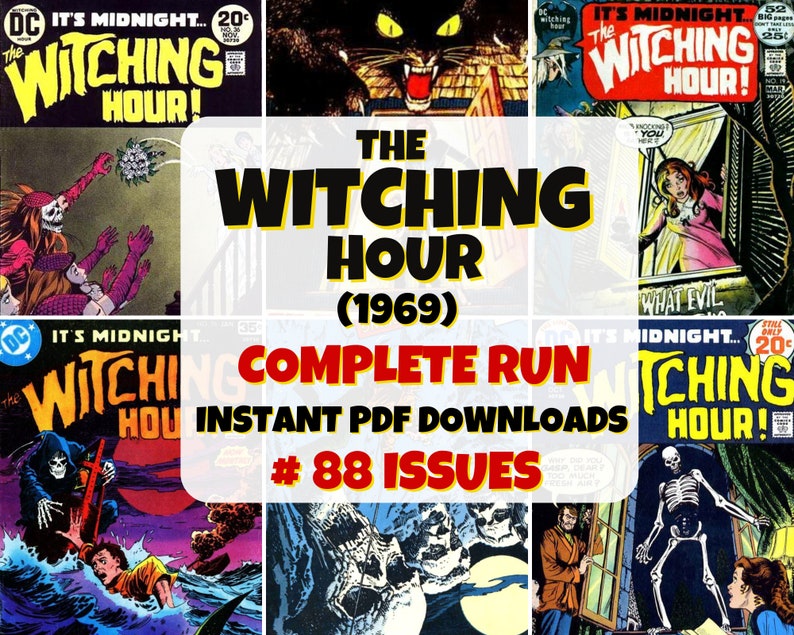 The Witching Hour Digital Comic Collection Classic Horror Series Vintage Comic Books Vintage Horror Comics Spooky Mystery Stories image 1