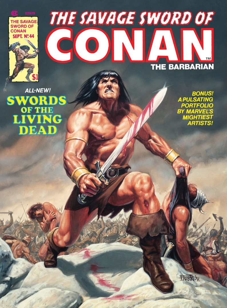Het wilde zwaard van Conan digitale PDF-strips Klassieke serie uit 1974 Vintage avonturenstrips Legendarische helden-e-boeken Verzamelbare strips afbeelding 8