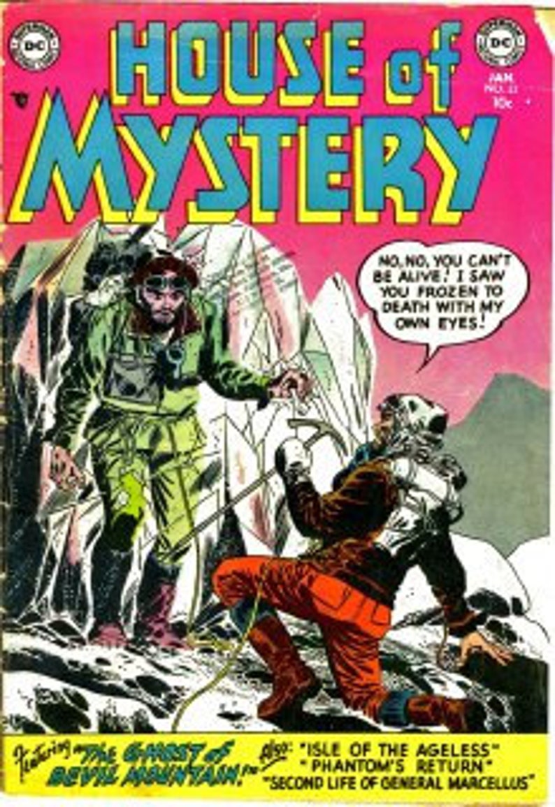 House of Mystery Digital Comic Collection Classic Horror Comic Vintage Comic Series Supernatural Comic Eerie Story Collection image 4