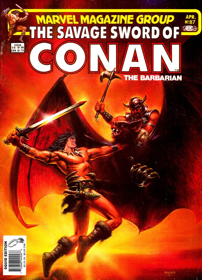 Het wilde zwaard van Conan digitale PDF-strips Klassieke serie uit 1974 Vintage avonturenstrips Legendarische helden-e-boeken Verzamelbare strips afbeelding 5