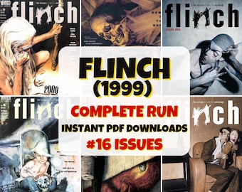 Flinch Comics Collection | Digital Comic Books | Classic Horror Series |Vintage Horror Comics | PDF Comic Set | Unusual Gift Anthology