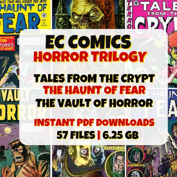 Tales From The Crypt | The Haunt Of Fear | The Vault Of Horror | Digital EC Comic Collection | Classic Horror Comics | Vintage Spooky Eerie