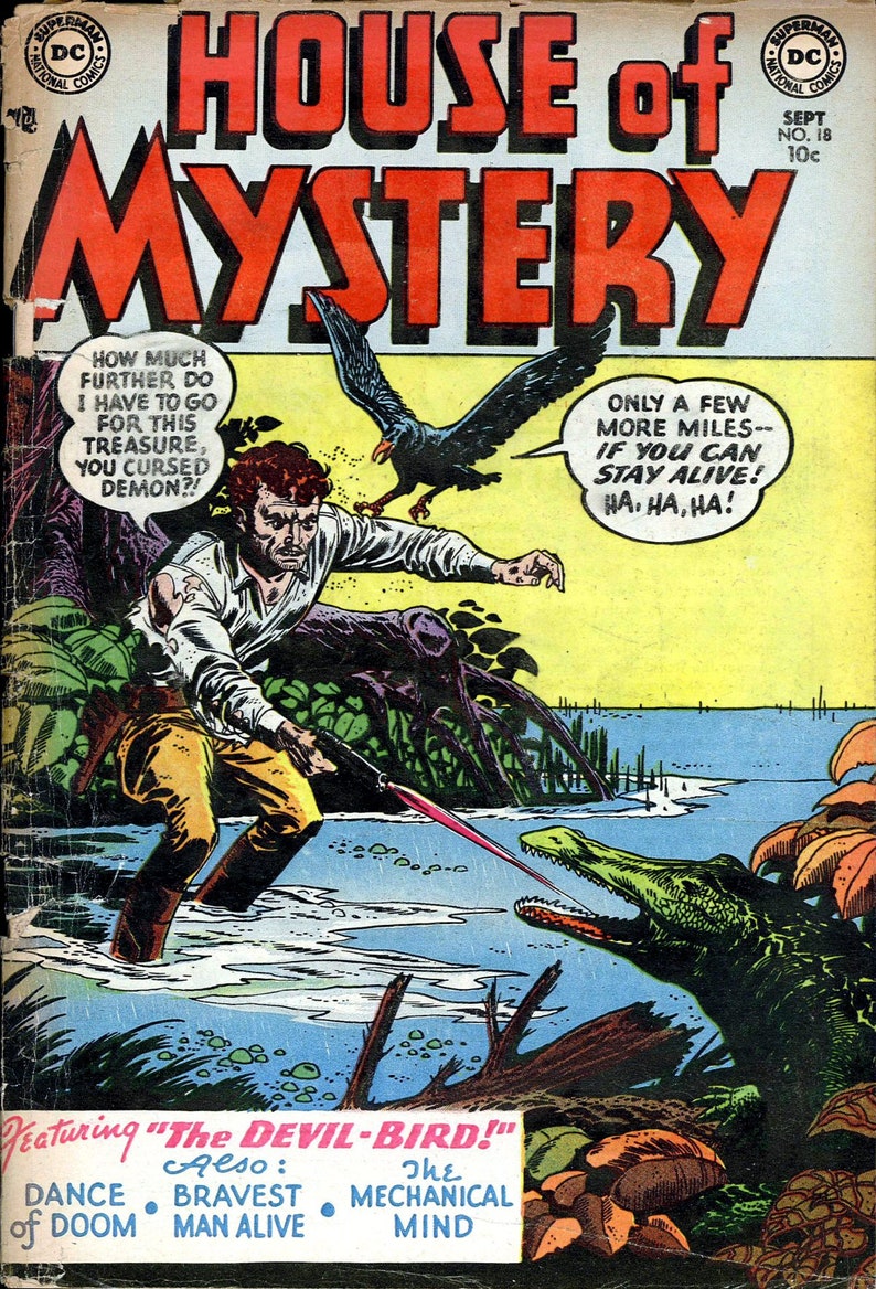 House of Mystery Digital Comic Collection Classic Horror Comic Vintage Comic Series Supernatural Comic Eerie Story Collection image 6