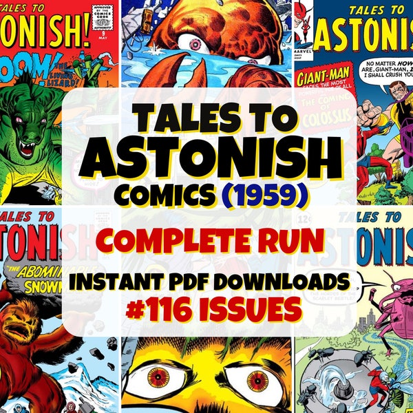 Geschichten zum Erstaunen | Digitale Comic Sammlung | Klassische Superhelden-Serie | Kultiges Comic-Buch | Sammleredition | Vintage Comic Kollektion