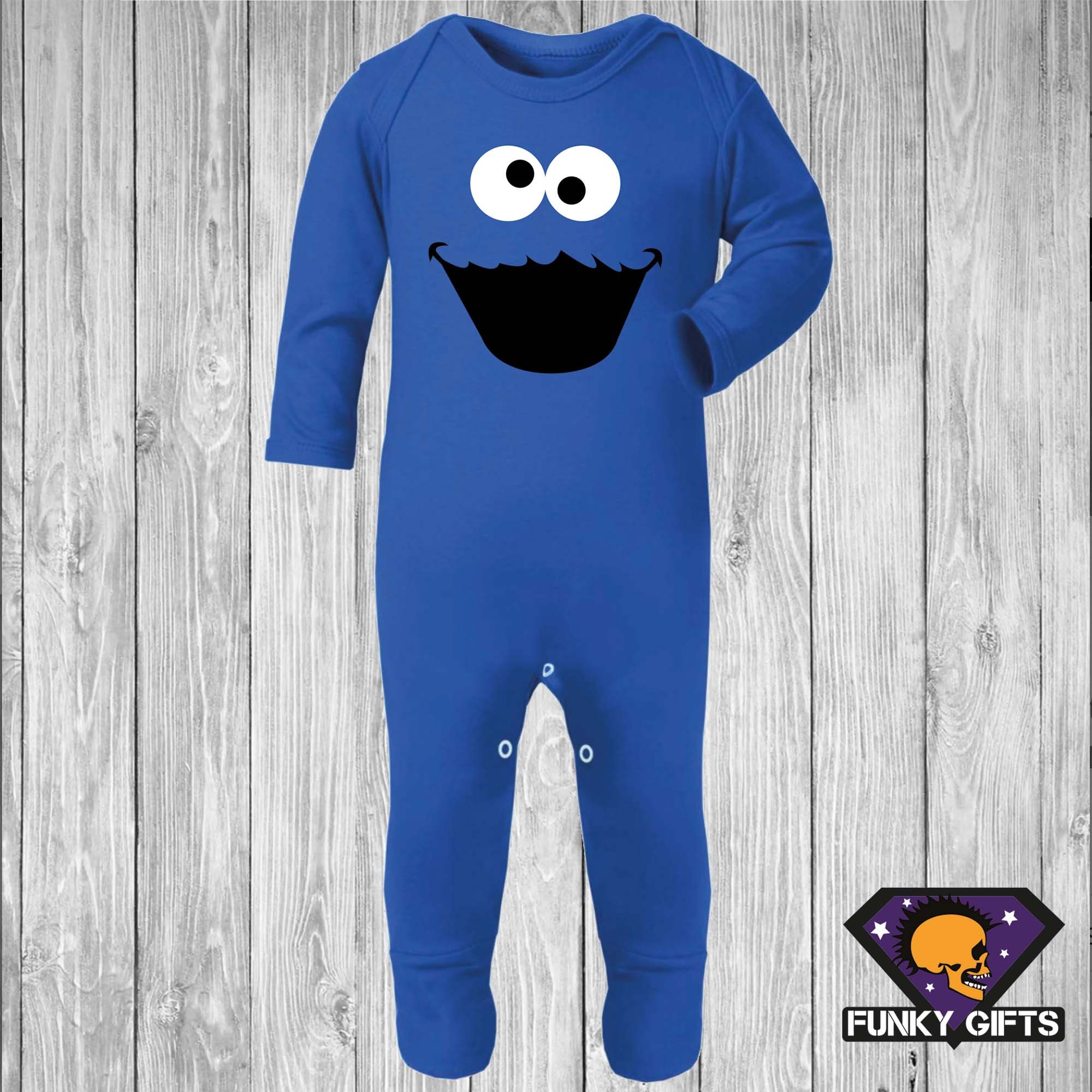 Cookie monster onesie child sale