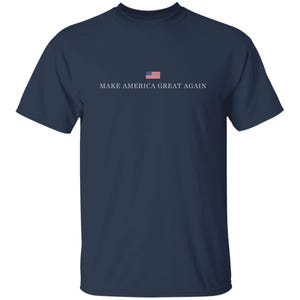 Make America Great Again T-Shirt (minimalist with flag)