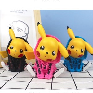 Figuras de acción de Pokémon para niños, 6 unids/set, Pikachu, PVC,  decoración de coche, adornos, modelo, regalos de cumpleaños